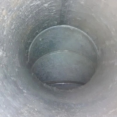 sanitized air duct interior