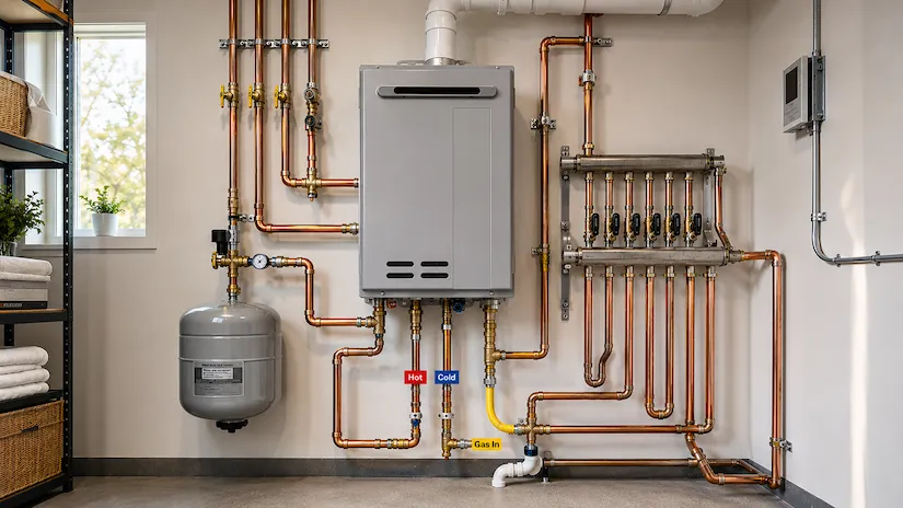 Water heater installation