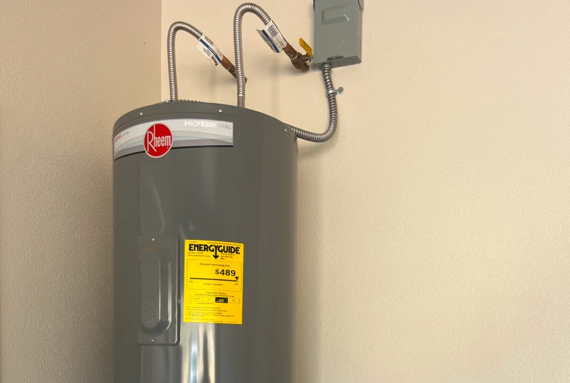 james heating air conditioning water heater setup