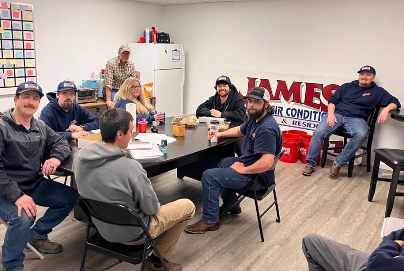 professionals from james heating team